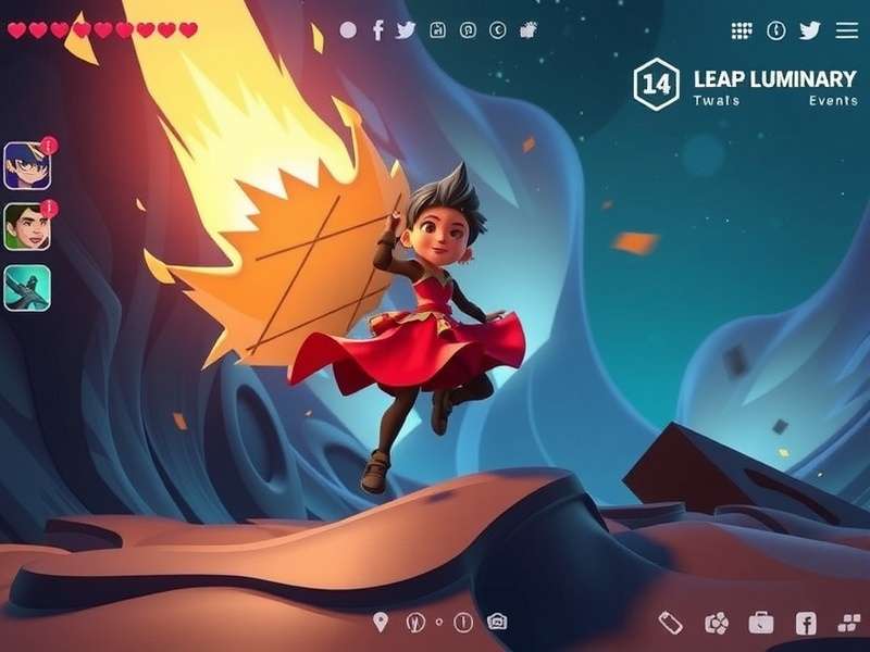 Leap Luminary gameplay screenshot showing character action