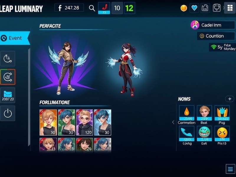 Leap Luminary character customization options